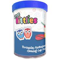 The Littlies reinigingsglas junior 9 cm blauw - thumbnail