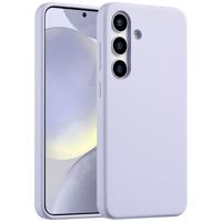 Accezz Liquid Silicone Backcover voor Samsung Galaxy S25 Plus Telefoonhoesje Paars - thumbnail
