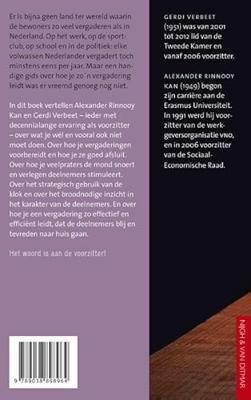 Voorzitter!: de kunst van voorzitten zonder hamer