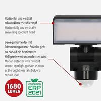 Brennenstuhl WS 2050 SP 1178080110 LED-buitenlamp met bewegingsmelder (wand) Energielabel: F (A - G) LED 20 W Zwart - thumbnail