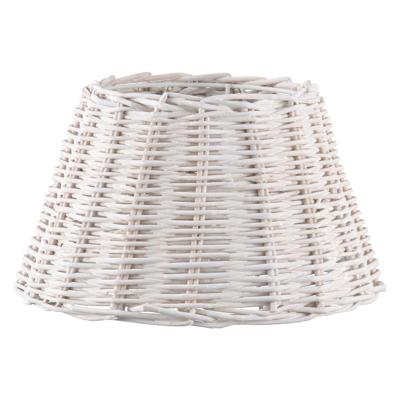 Lampenkap rond schuin | taps | rotan | rieten lampenkap voor tafellamp | lampenkap met E27 fitting | Ø30cm H17cm | wit Lampenkap rond schuin | taps | rotan | rieten lampenkap voor tafellamp | lampenkap met E27 fitting | Ø30cm H17cm | wit