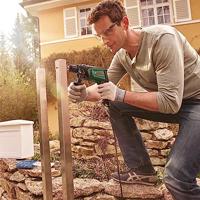 Bosch Groen Klopboormachine UniversalImpact 730 | Incl. Dieptestop en additionele handgreep - 0603313400 - thumbnail