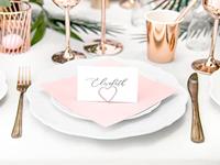 Plaatskaarthouders Roségoud Hartvormig (10st) - thumbnail