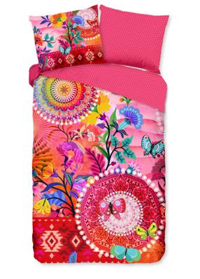 HIP Dekbedovertrek "mandala's en bloemen" - Multi - (140x200/220 cm) - Katoen Satijn
