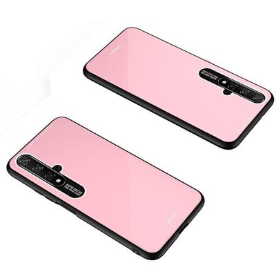 Lycra serie oogbescherming TPU acryl bescherming case voor Huawei Honor 20 (roze)