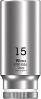 Wera 8790 HMA Deep Hand- en Machinedop met 1/4"-aandrijving, 15 x 50 mm - 05004512001 - thumbnail