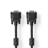 Nedis VGA-Kabel | VGA Male | VGA Male | Vernikkeld | Maximale resolutie: 1280x768 | 3.00 m | Rond | ABS | Zwart | Label - CCGL59000BK30 - thumbnail