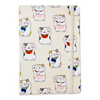 Kenji Notebook Hardcover A5 - Lucky Cat - thumbnail