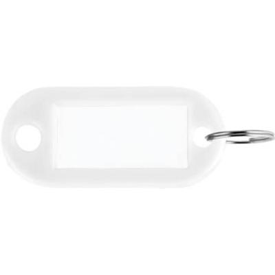 Sleutellabel Pavo kunststof wit 100 stuks