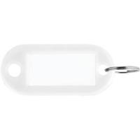 Sleutellabel Pavo kunststof wit 100 stuks - thumbnail