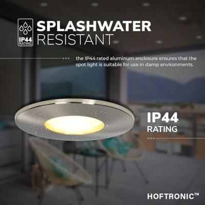 Set van 6 Vegas - LED Inbouwspots - 5 Watt 400 lumen - 4000K Neutraal wit - GU10 - Dimbaar - Rond - IP44 voor badkamer, buiten en binnen - RVS