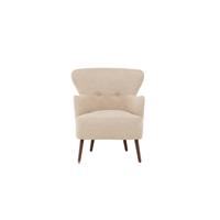 Nohr Fauteuil 'Cerrissa' Bouclé, kleur Beige - thumbnail