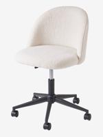 Kinderstoel met wieltjes met sherpa ecru - thumbnail