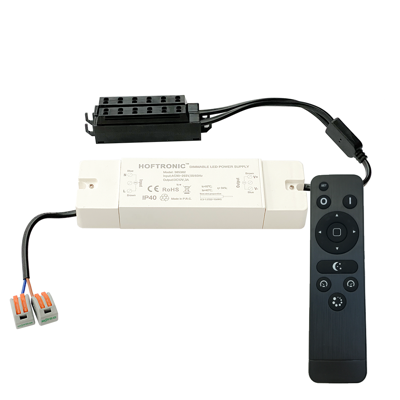 LED Driver - Dimbaar - 36 Watt - Geschikt voor 12 Volt inbouwspots - Incl. afstandsbediening - IP40 - Wit
