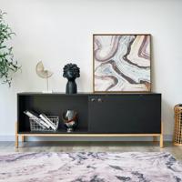 Artistiq TV-meubel 'Franca' 140cm, kleur Zwart - thumbnail