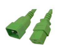 ACT AK5099 230V Stroomkabel C19/C20 Groen - 3 meter - thumbnail