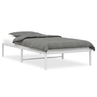Bedframe metaal wit 100x200 cm - thumbnail