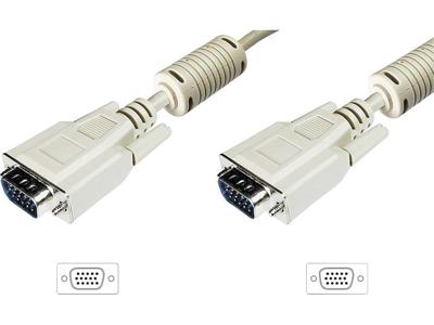 Digitus VGA Aansluitkabel [1x D-sub stekker 15-polig - 1x D-sub stekker 15-polig] 15.00 m Beige