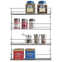 Metaltex Space Saver Smart Kitchen Pepito Kruidenrek 4 Etages 36x8x45 cm Zilver - thumbnail