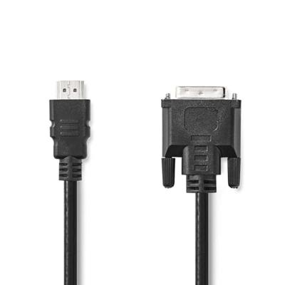 Nedis HDMI™ Kabel | HDMI™ Connector | DVI-D 24+1-Pins Male | 1080p | Vernikkeld | 3.00 m | Recht | PVC | Zwart | Label - CCGL34800BK30
