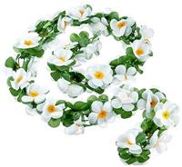 Basil roses garland - bloemenstreng - wit - thumbnail
