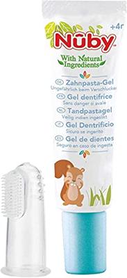 Nuby Citroganix Tand- en tandvleesgel + vingertandenborsteltje – 15g - 4m+