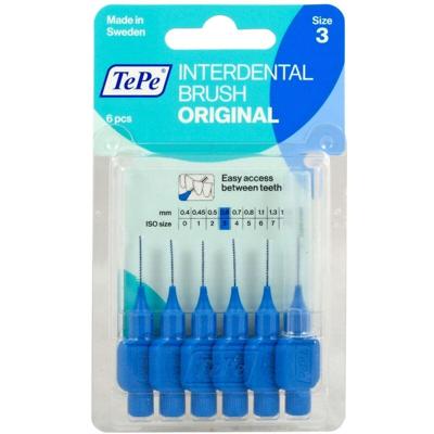 Interdentale borstels Tepe Blauw 0,6 mm 6 Stuks