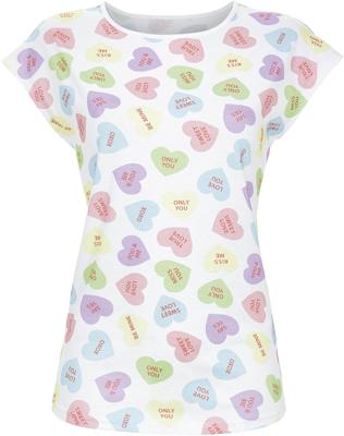 Katoenen pyjamashirt suikerhartjes Ringella