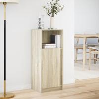 Dressoir met LED 42,5x34x100 cm bewerkt hout sonoma eikenkleur - thumbnail