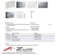 Geberit Sigma 01 bedieningspaneell chroom/mat-chroom voor Sigma reservoirs 8cm (UP720) en 12cm (UP320) - thumbnail