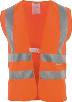 Asatex Veiligheidsvest | maat universele | ORANGE m. reflect. strepen op schouders | EN 20471 kl. 2 | 1 stuk - WTP3 WTP3