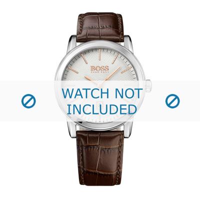 Horlogeband Hugo Boss HB-287-1-14-2921 / HB1513399 Croco leder Bruin Horlogeband Hugo Boss HB-287-1-14-2921 / HB1513399 Croco leder Bruin