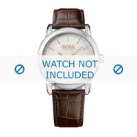 Horlogeband Hugo Boss HB-287-1-14-2921 / HB1513399 Croco leder Bruin - thumbnail