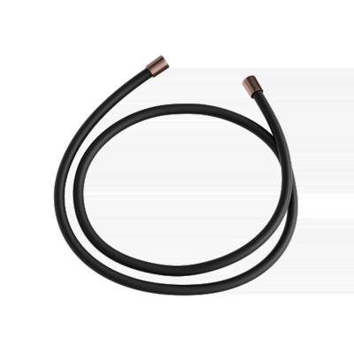 Doucheslang Hotbath Archie Gewapend Met Transparante Kunststof Mantel Geborsteld Koper PVD