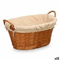 Veelzijdige mand Kipit Natuurlijk Polyester Katoen vlechtwerk (12 Stuks) - thumbnail