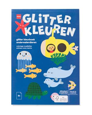 HEMA Glitter kleurboek A5 onderwater