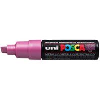 Uni-Posca Posca marker, afm pc-8k, lijndikte 8 mm, breed, metallic pink, 1 stuk - thumbnail