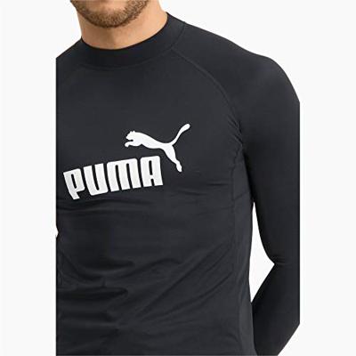 Puma Long Sleeve Rash Guard Heren Zwart-L
