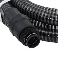 VidaXL Zuigslang met pvc koppelingen 1,1&apos;&apos; 4 m pvc zwart - thumbnail