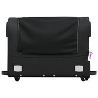 VidaXL Fietstrailer 45 kg ijzer zwart - thumbnail