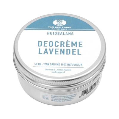 van der Pigge Huidbalans deocreme lavendel 50 Milliliter