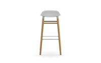 Normann Copenhagen Form Barkruk Low 75 cm - Eiken - Wit - thumbnail