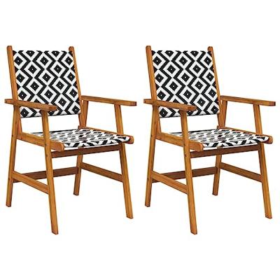 Tuinstoelen 2 st massief acaciahout