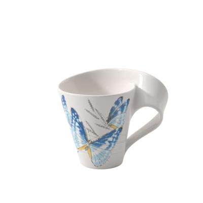 Villeroy & Boch New Wave Caffè Beker Vlinder blauw Villeroy & Boch New Wave Caffè Beker Vlinder blauw