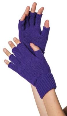 Handschoenen vingerloos paars