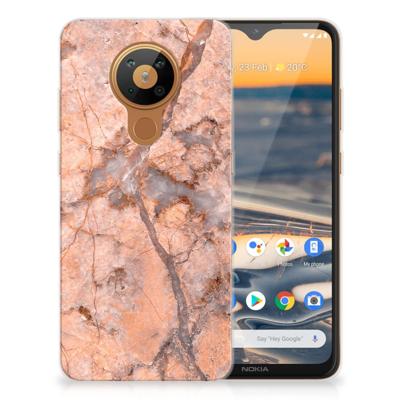 Nokia 5.3 | TPU | Siliconen hoesje | Marmer Oranje