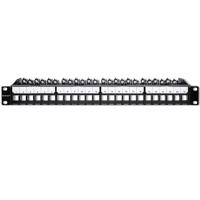 Qoltec 54516 Patchpaneel voor 19'' rack | 24 poorten | 1U | UTP | Zwart - thumbnail