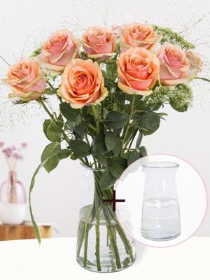 Geboorteboeket baby + gratis glasvaas Aafke