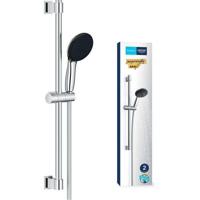 Set doccia con soffione a 2 getti, asta da 60 cm e flessibile - GROHE Vitalio Start 110 26951001 - Risparmio idrico - Cromo - thumbnail
