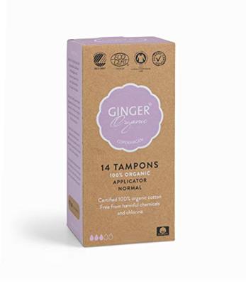 Ginger Organic Tampons Normal Met Applicator Ginger Organic Tampons Normal Met Applicator